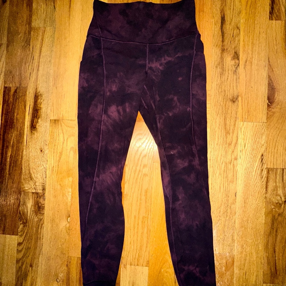 Lululemon Align Purple Tie-Dye Leggings